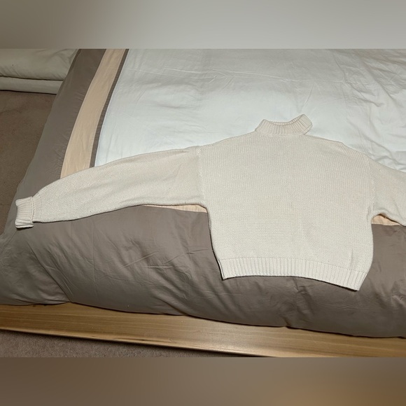 MISA Cream Cutout Mockneck Sweater - Picture 8 of 8